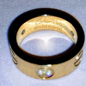 Love ring 18k gold 3 diamonds